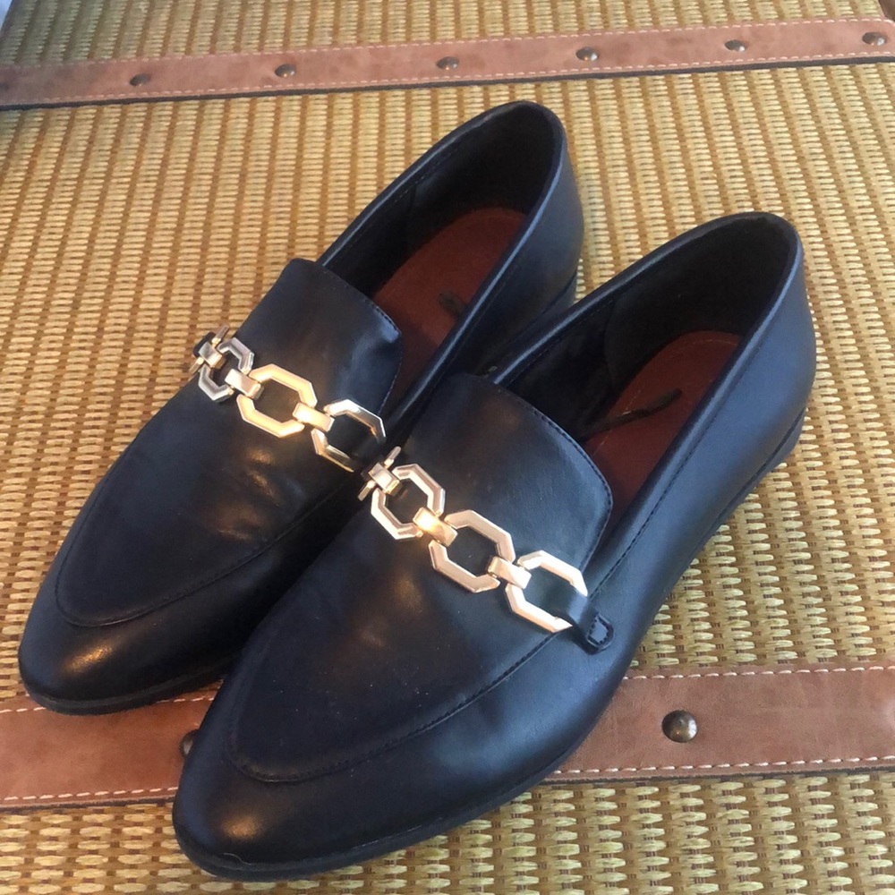 Black work flats